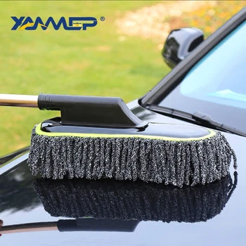 

Car Wash Brush Dust Removal Brush Fibre Broom Cleaning Mop Telescoping Long Handle Car Cleaning Tools Car Accessories Xammep