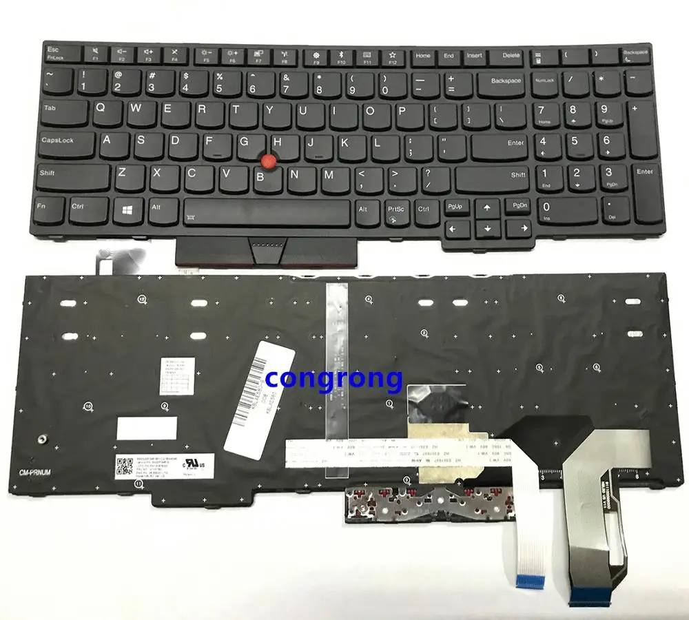 Us English Tastiera Del Computer Portatile Per Lenovo Thinkpad E580 E585 E590 E595 P52 P72 L580 L590 T590 P53S No Retroilluminazione