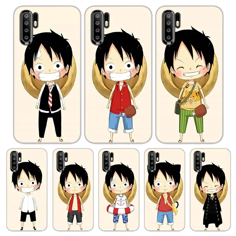 funny luffy Matte Silicone Soft Phone Case For Huawei P30 P20 P10 P9 P8 Pro Lite 2017 Plus P Smart 2019 Silicon cover |