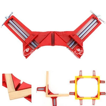 

4PCS Multifunction 90 degree Right Angle Clip Picture Frame Corner Clamp 100mm Mitre Clamps Corner Holder Woodworking Hand Tool