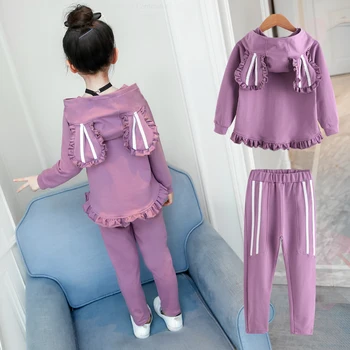 

Girls Spring and Autumn Clothing Set of The Clothes Children's Long-sleeved Sweater Girls Foreign Style Two-piece Girls Clothes