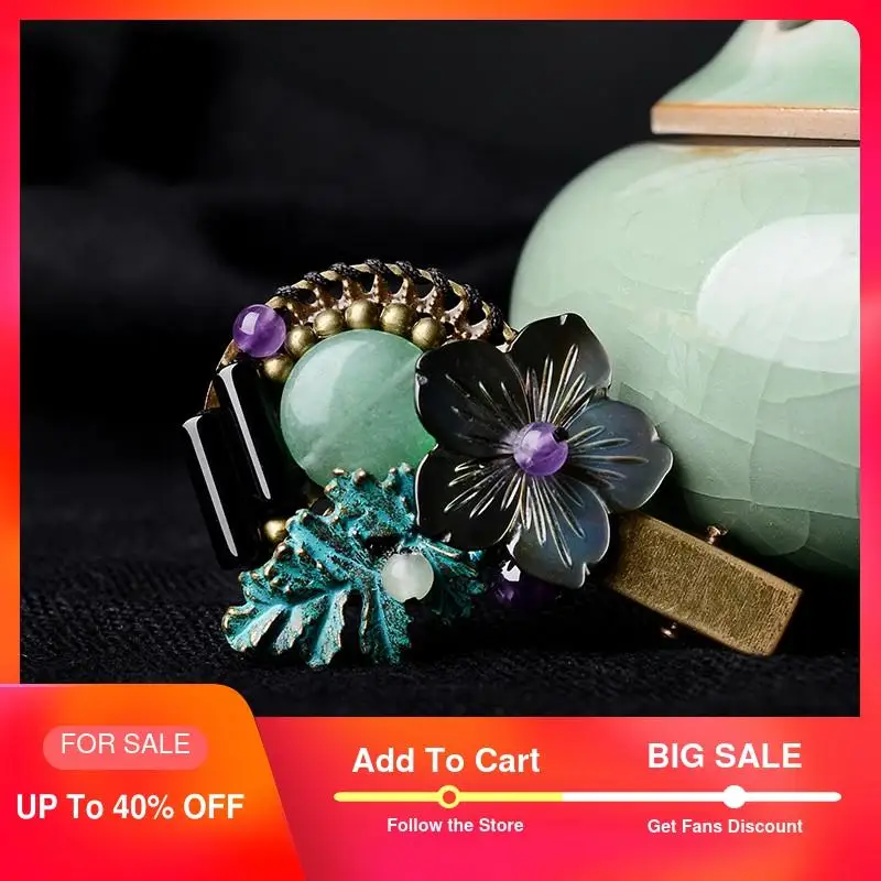 Женская Брошь в этническом стиле винтажная бронзовая заколка с бабочкой и