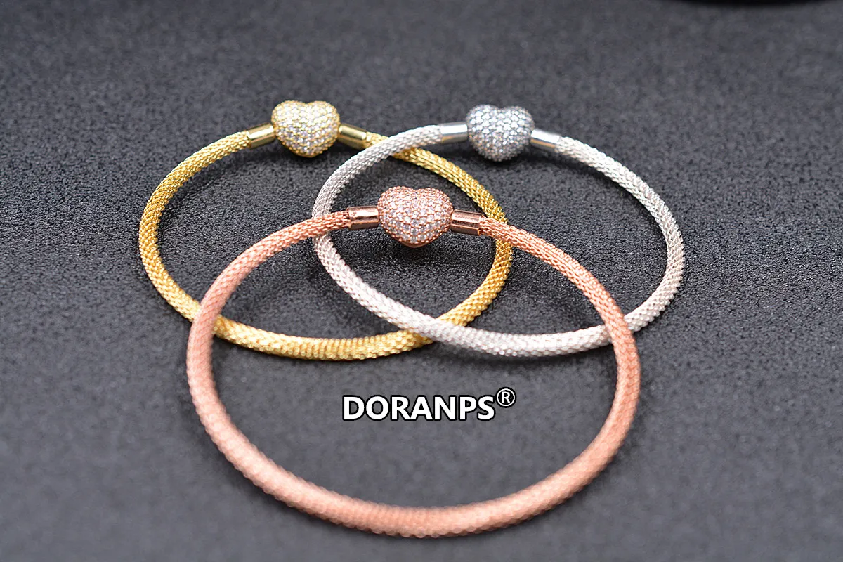 2020 изысканные ювелирные изделия DORANPS 925 бусины очаровательный браслет женский