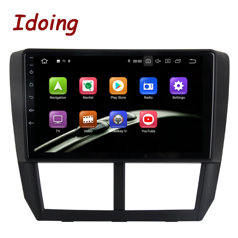 Discount Idoing 9"Car Android9.0 Radio Multimedia Player For Subaru Forester 2008-2012 PX5 4G+64G 8 Core GPS Navigation 2.5D IPS TDA 7850 2
