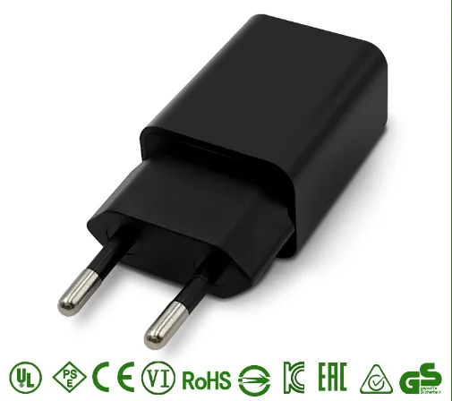 100 шт. Универсальный 5 V/1A 5 V/2A 5 V/2.4A USB Смарт быстрая зарядная головка шесть уровней энергоэффективности Зарядное устройство адаптер штепсельная вилка европейского стандарта - Цвет: Black( 5V1A)