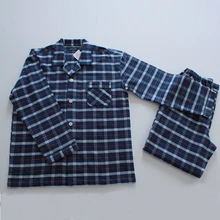 Пижама мужская хлопок теплая пижама мужская зимняя мужские пижамы с длинным рукавом мужская домашняя одежда полосатая пижама для мужчин