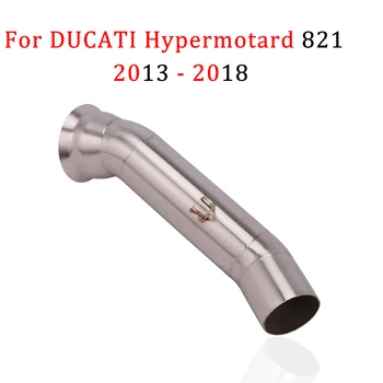 

Motorcycle Exhaust For DUCATI Hypermotard 821 2013 - 2018 18 17 16 Hyperstrada Muffler Modified Connect Middle Link Pipe Escape