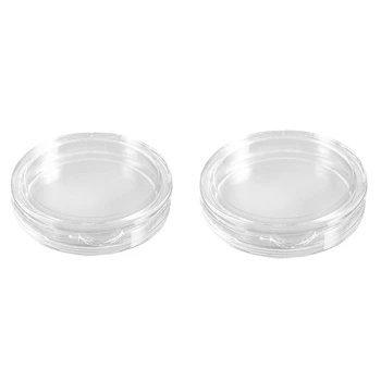 

20 Pcs Small Round Transparent Plastic Coin Capsules Box, 10 Pcs 25Mm & 10 Pcs 26Mm