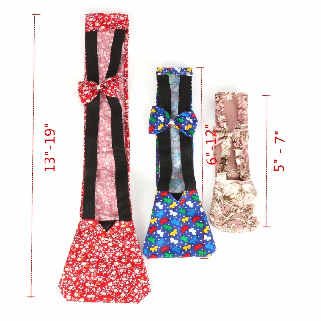 3 Sizes Pet Diaper Adjustable Sanitary Washable Female Goose Duck Chicken Poultry Cloth Diaper Underwear for Farm Color Random