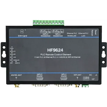 

Network port Xinjie PLC to 4g Ethernet wifi device support touch screen remote monitoring and control download HF9624