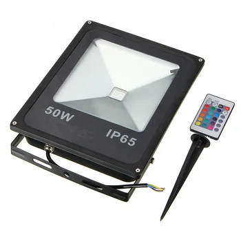 

20W 30W 50W RGB led Flood Light LED Waterproof IP65 Luminaire Projector Outdoor Lamp with Remote Control AC85-265V