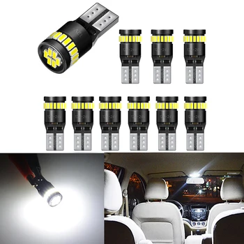 

10x Canbus T10 W5W Led Bulb 6000K White Car Interior Light Signal Lamp for Volkswagn VW Golf Passat B6 B7 Scirocco Bora Caddy T5