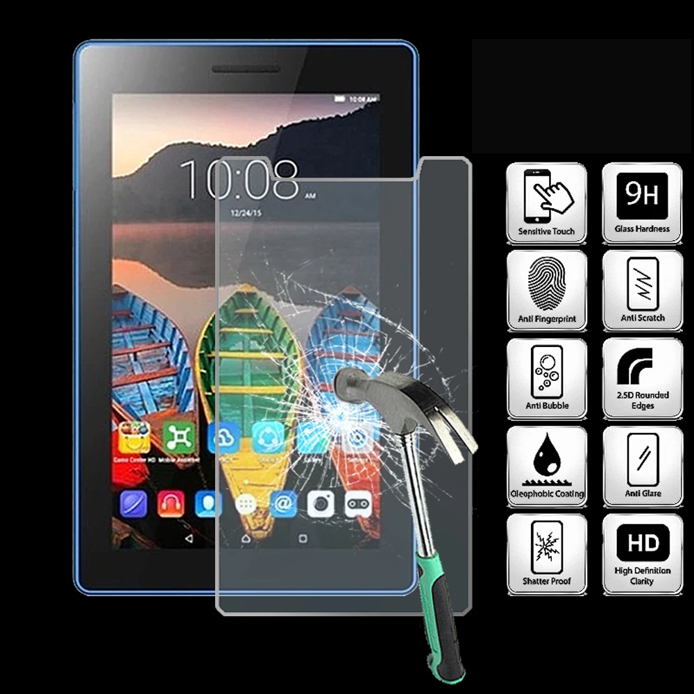 

Закаленное защитное стекло для планшета Lenovo tab 3 7 дюймов-9H, Взрывозащищенная Высококачественная пленка для экрана