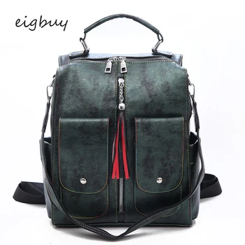 

Ladies women's backpack backpack bag Brand Lock Zipper Solid Pink Business backpacks for teenage girls sac a dos schoolbag