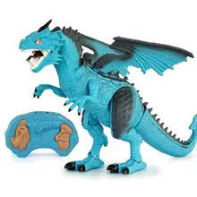 Dinosaur Toy Gifts Remote Control Dinosaur Toy with Walking Simulated Roar Spray R9UE