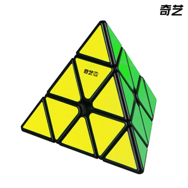 Qiyi Magnetic Magic Cube 2X2 3X3X3 4X4X4 5X5X5 Pyramid Professional Adults Antistress Speed Puzzle Children Educational Fun Toy Pyraminx M Black