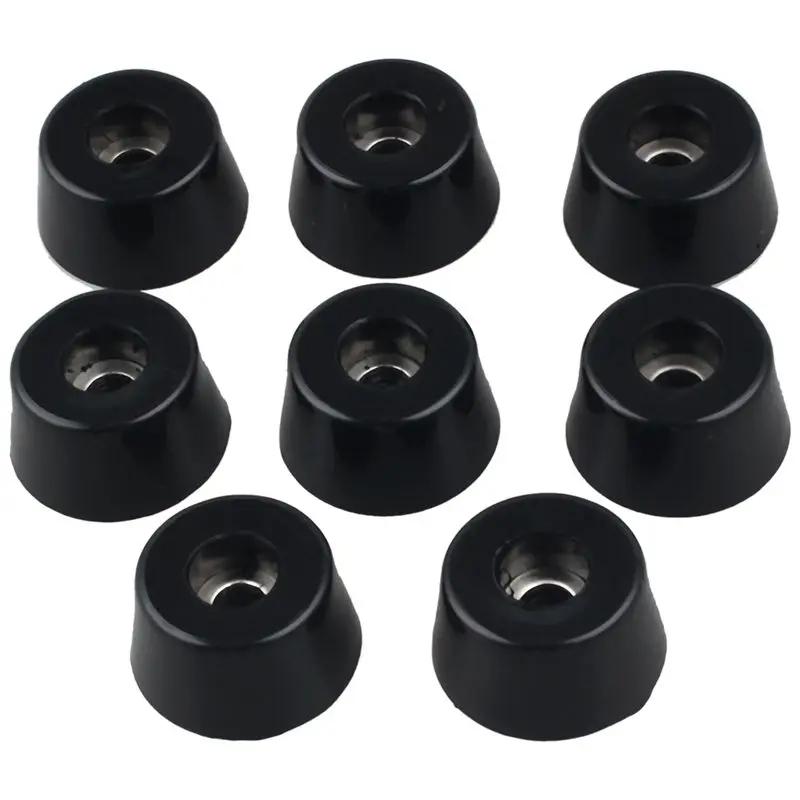 

Universal Tape Rubber Pad Feet Bumper Washer 25mm x 12mm 8Pcs Black