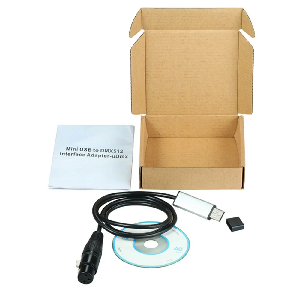 

USB to DMX512 Console Estone USB to DMX Interface Adapter DMX512 Computer PC Satge Lighting Controller Dimmer