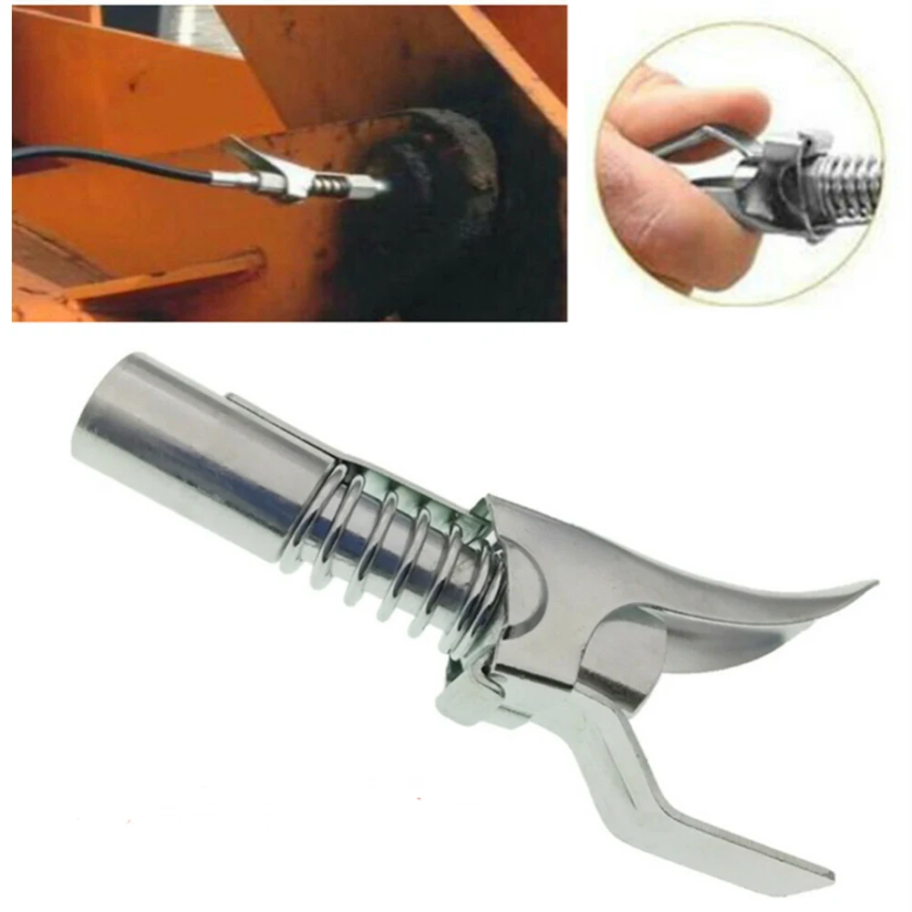 

High Pressure Oil Injector Quick Release Grease Coupler Lock On Coupling End 1/8" Outdoor Tools For Camping Hiking new