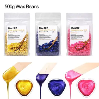 

Mini 500g/bag Depilatory Wax Beans Hot Film Hard Waxing Bean Pellets No Strip Body Face Women Bikini Hair Removal Bean Tools