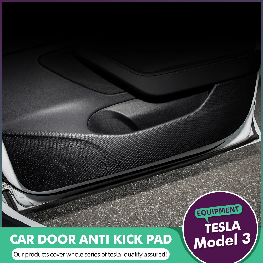 TEY 2021 Tesla Model 3 Invisible Car door Anti Kick Pad Protection Side Edge Film Protector Stickers For Three | Автомобили и