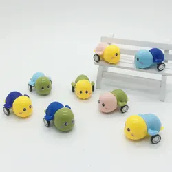 8PCS Cute Cartoon Infant Clockwork Pull Back Inertial Sliding Toy For Children Animal Car Toys For Kids Birthday Christmas Gift