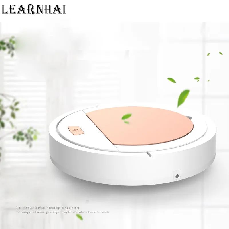 

LEARNHAI 2019 New Arrival Robot Vacuum Cleaner Powerful Suction For Thin Carpet Hard Floor Automatic Home Cleaning Machine