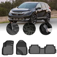 

TPE Car Floor Mats For Honda CR-V 2012-2021 Custom Rubber Auto Floor Liner All-Weather Protection Rugs （Left Driving）