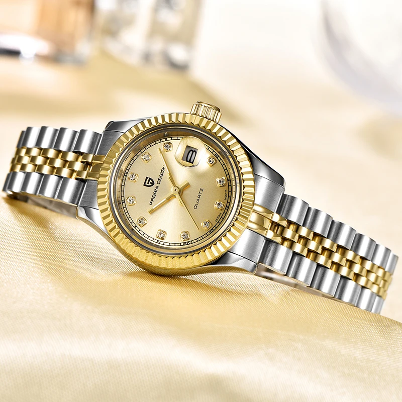 PAGANI женские часы Топ Роскошная марка, Женская Нержавеющая наручные женские часы Relojes Mujer подарок