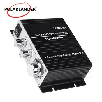 

LP-2024A+ Hi-Fi Car Power Amplifier Digital Stereo Amplifier 2*20W 2CH Output Power Home Amplifier 12V