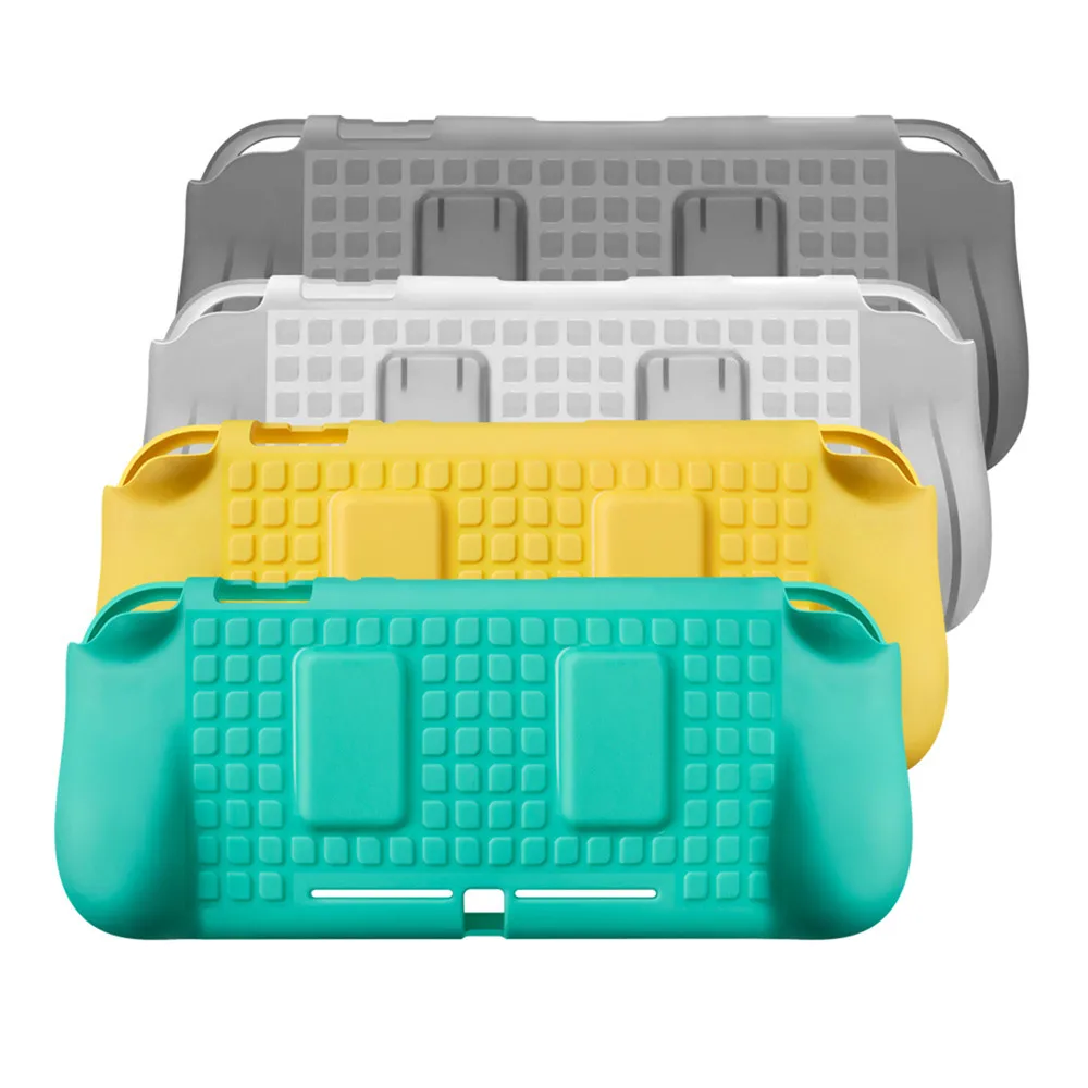 

For Switch Lite Console TPU Protective Case Back Cover Shell with 2 Game Card Storage Slots & Hand Grip for Nintendo Switch Lite