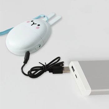 

2020 Summer Small Fan Mini Cartoon Rabbit Fan Portable Fan Outdoor Charging Small Fan