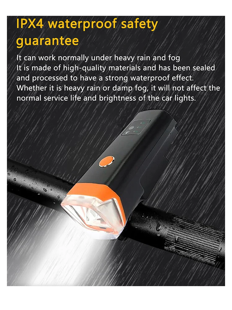 Waterproof Bike Light Touch USB Rechargeable LED MTB Front Bicycle Power Bank Headlight Lamp | Спорт и развлечения