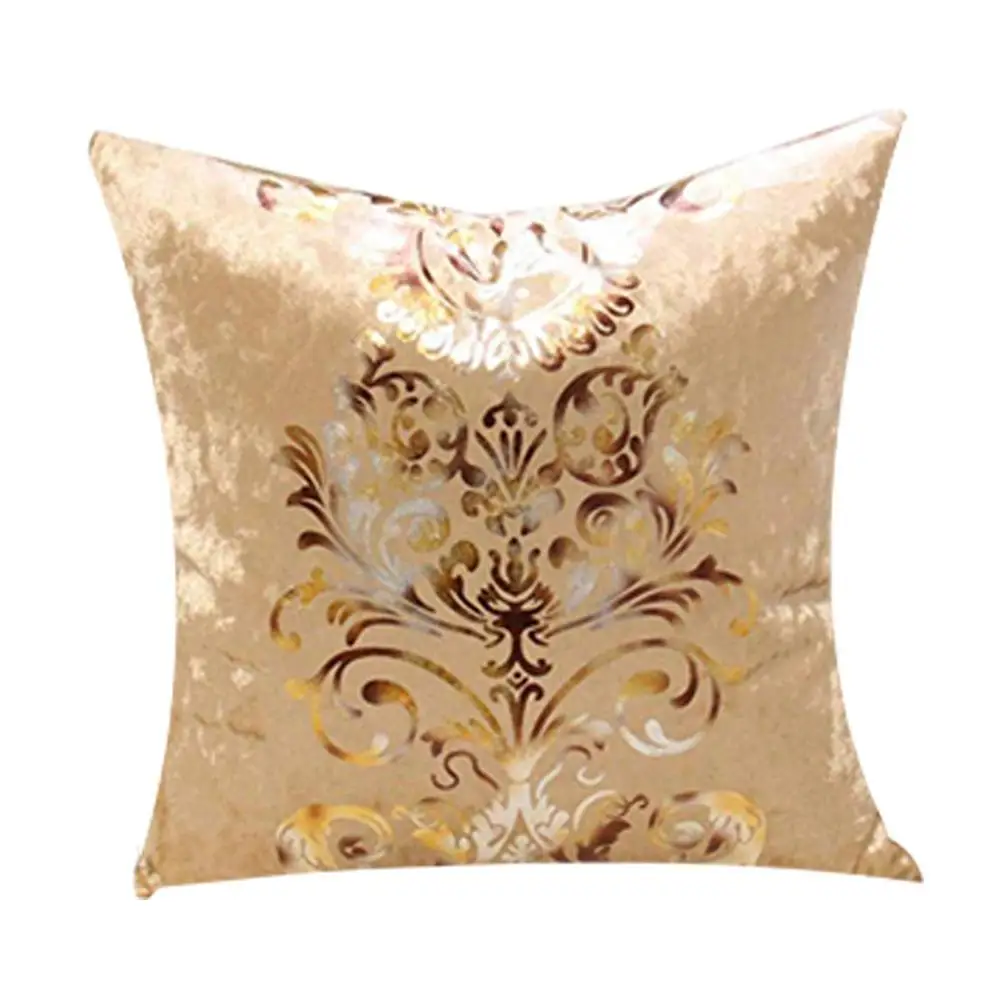Meijuner Cushion Cover New Personality Bronzing flocking Pillowcase PlushThrow Pillowcase For Home Party Sofa Festival Decor