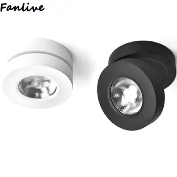 

10pcs 5W 7W 10W dimmable COB Ceiling Down AC110-240V Cold white/Warm White Recessed Downlight Lamp LED track Light