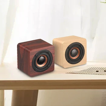 

Bluetooth Speaker Portable Wooden Wireless Boombox HiFi Shock Bass Sound Box Speaker TF Soundbar for IPhone Sumsung Xiaomi