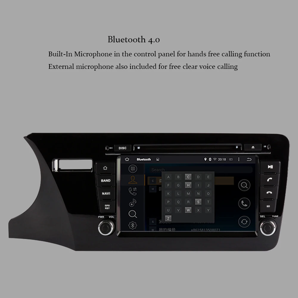Sale Android 9.0 Octa Core Car Radio Stereo For Honda City Left Hand Driving 2014-2019 WIFI DVD Multimedia Player Car GPS Navigation 4