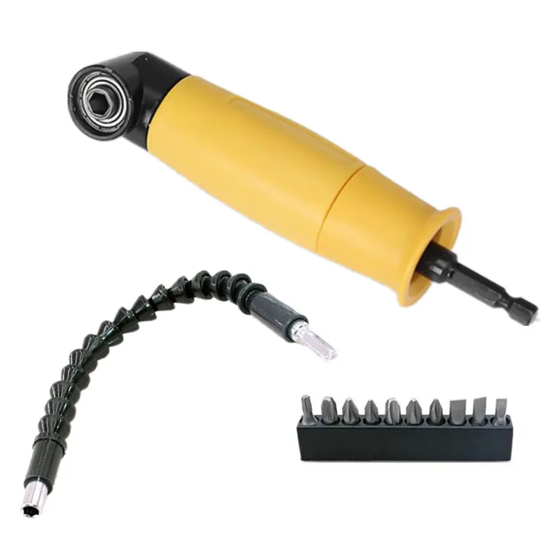 Details about   CW_ 90 Degree Right Angle Extension Driver Electric Screwdriver Drill Bit Holder 