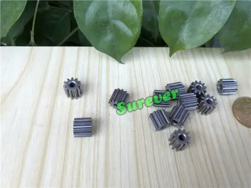 Metal Gear 3.12mm Aperture 11 Teeth 540/545/550/555 Motor/Toy Car 2PCS