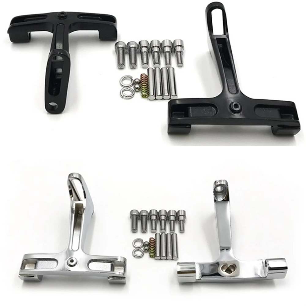 Motorcycle Parts Black Passenger Footboard Floorboard Mounting Bracket