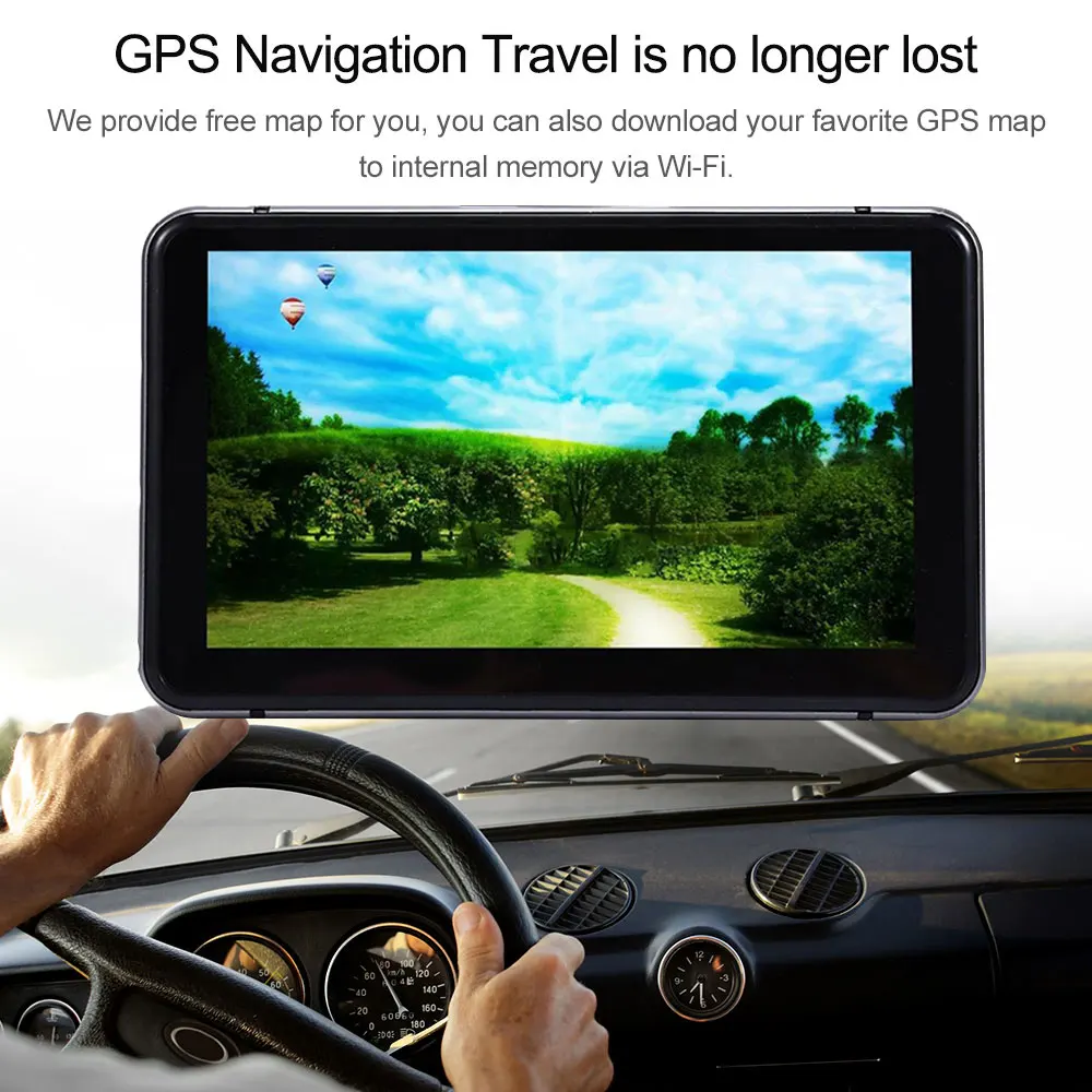 GPS Navigator Car Navigator Universal Vehicle Navigation Multi-Maps Video Android 8G Portable