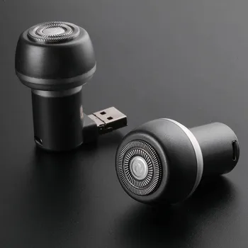 

Electric Mini Shaver Portable Travel Razor USB Cell Phone Razor Trimmer Shaver Micro-USB Travel Beard Shaving Device