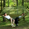 Portable Outdoor Camping Tent Hammock with Mosquito Net 2 Person Canopy Parachute Hanging Bed Hunting 210T Nylon Sleeping Swing 4