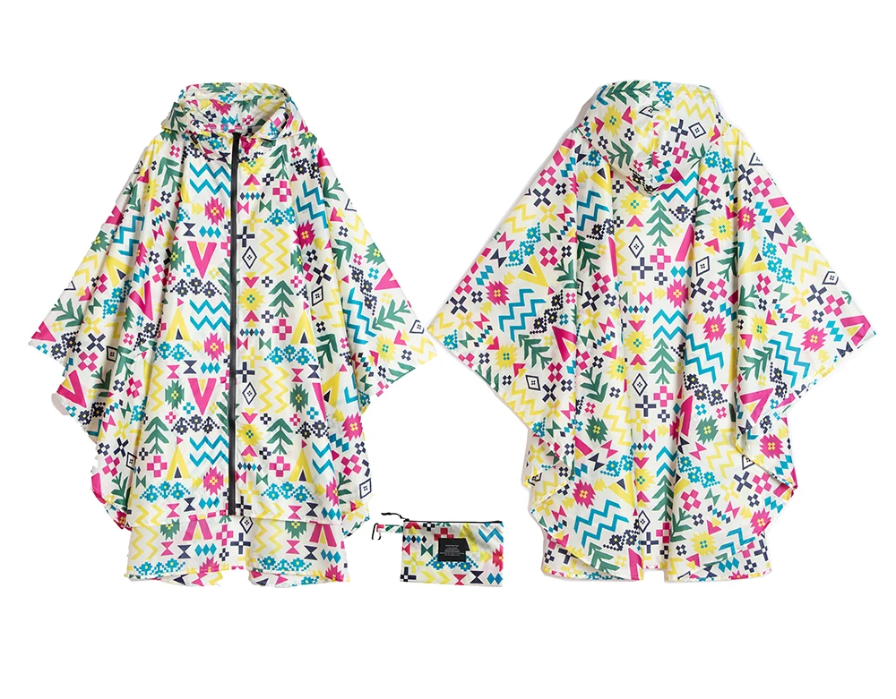 Women's Fashion Raincoat Waterproof Rain Poncho Cloak with Hood for Hiking Climbing and Touring waterproof raincoat