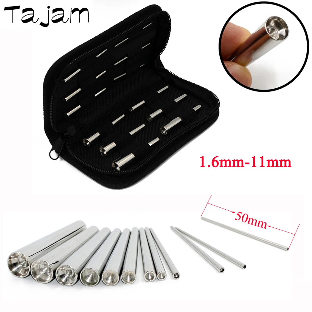 

1.6mm-11mm Professional Body Piercing Tool 316L Surgical Steel Concave Taper Insertion Pins Ear Expander Kit Fashion Jewelry