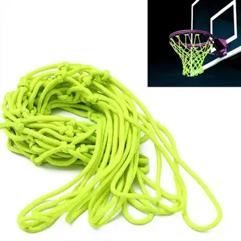

Luminescence Athletic Sports Basket Net Backboard Basketball Field Nylon Yellow Outdoors Match Basketball Net 45cm