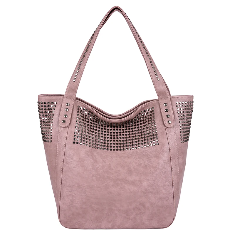 

Rivet Women Purse High Quality Purses And Handbags Luxury Designer Large Capacity Shoulder Bag Fashion purses Designer Bag New