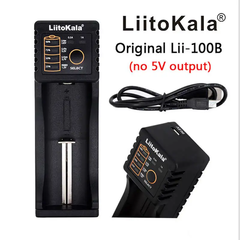 LiitoKala Lii - 100 B 18650 перезаряжаемый аккумулятор для 266650 16340 CR123 LiFePO4 1 2 V ni mh Cd |
