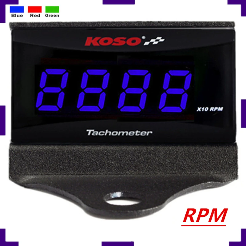 koso-Motorcycle-Square-Mini-RPM-gauge-Digital-tachometer-rpm-LED ...