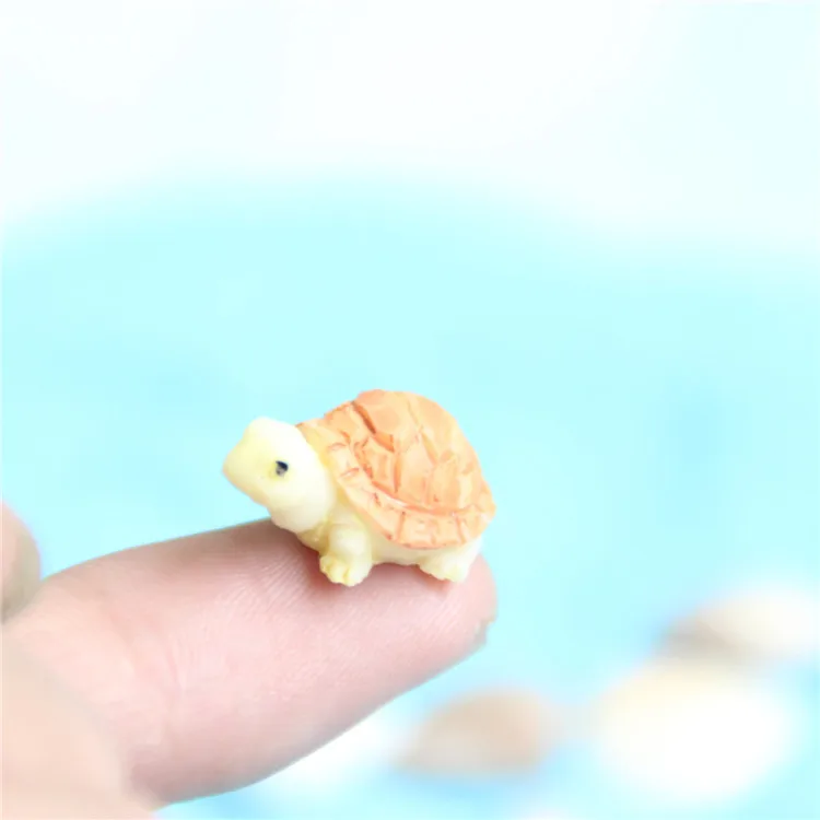 

2pcs/set Fish Tank Decoration Simulation Turtle Aquarium Accessories Cute Resin Tortoise for Ornament